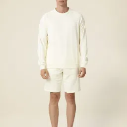 Rare Rabbit Yellow Cotton Regular Fit Solid Sweatshirt image 4