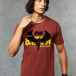 Bewakoof AIR Men Batman Printed Pure Cotton T-shirt-picture-23