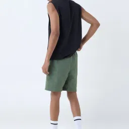 studiofit men Studiofit by Westside Olive Relaxed-Fit Mid-Rise Shorts image 2