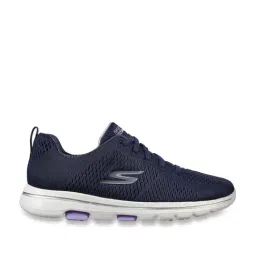 Skechers Women's GO WALK 5 - LAKE VIEWS Navy Lavender Walking Shoes-picture-15