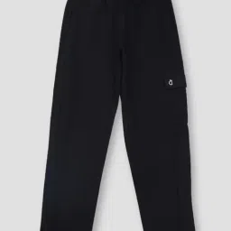 Gini & Jony Kids Black Cotton Regular Fit Trackpants-picture-25