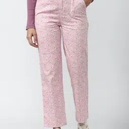 Forever 21 Pink Floral Print Pants-image-33