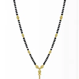 Bhanu diam Gold-Plated Brass Mangalsutra image 2