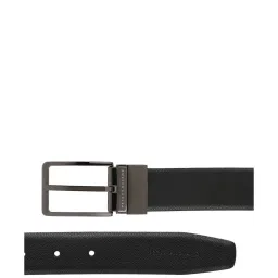 Peter England Black & Brown Leather Reversible Belt For Men image 4