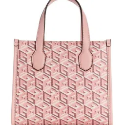 GUESS Apricot Rose SILVANA Printed Medium Tote image 4