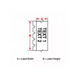 BRADY Continuous Label Roll 1-1/8 inch Width Polyester White, 29TT36 (Roll of 50 Feet) image 3