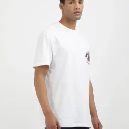 Tommy Hilfiger White Cotton Regular Fit Graphic T-Shirt image 4