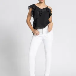 SHAYE Black Textured Top image 4