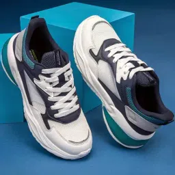 Red Tape Men's Slam Dunk Classics White & Blue Casual Sneakers-picture-10
