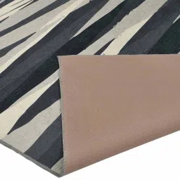 Presto Grey & Beige Polyester Washable Carpet image 4