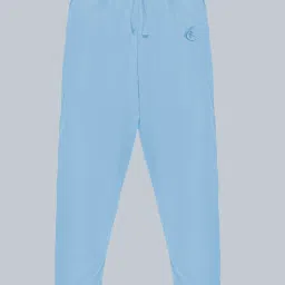 Kiddopanti Unisex Blue Solid Trackpants (Pack Of 2) image 4