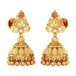 Joyalukkas 22k (916) Foliage Gold Earring For Women-image-18