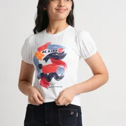 Beverly Hills Polo Club Kids White Printed T-Shirt-picture-33