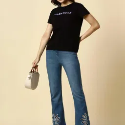 Allen Solly Blue Cotton Mid Rise Jeans image 4