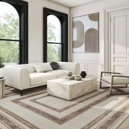 Asterlane Soft Rug For Living Room 5X7.6 Feet Camel Brown Premium Collection Carpet For Living Room-image-47