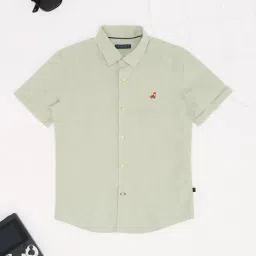 Pantaloons Junior Green Tint Green Shirt-image-39