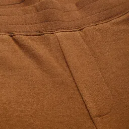 Kook N Keech Men Brown Solid Hooded Tracksuit image 3