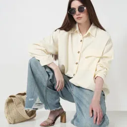 showoffff Showoff Beige Regular Fit Shirt image 5