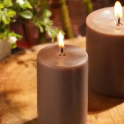 Pure Home and Living Brown Moments Of Eternity Pillar Candle-image-61