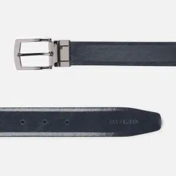 Van Heusen Black & Brown Textured Reversible Belt image 5