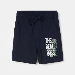 Fame Forever by Lifestyle Kids Navy Cotton Printed Shorts-picture-19