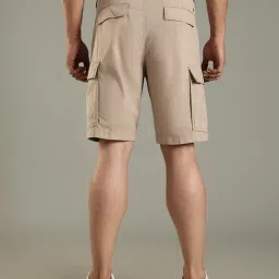 Tommy Hilfiger Beige Cotton Regular Fit Cargo Shorts image 2
