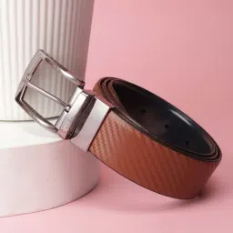 Van Heusen Black & Brown Textured Reversible Belt-picture-36