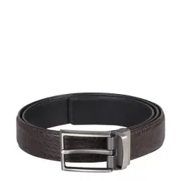 Hidesign Antonio Brown Leather Textured Reversible Belt-picture-19