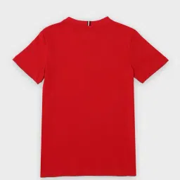 Tommy Hilfiger Kids Red Cotton Regular Fit T-Shirt image 2