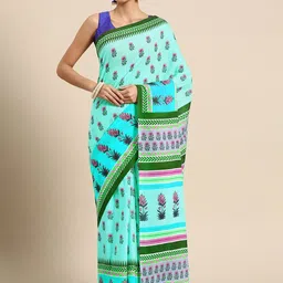 BUTA BUTI Floral Pure Cotton Saree-picture-15