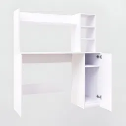 SPYDER CRAFT White Wooded Study Table image 5