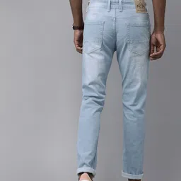 u.s. polo assn. denim co. U. S. Polo Assn. Denim Co. Men's Blue Slim Fit Stretchable Low-Rise Jeans image 4