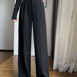 Next One Women Smart Loose Fit High-Rise Easy Wash Pleated Trousers-picture-2