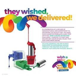 JUICE One Coat Set Of 7 Long-Wearing & Quick Dry Glossy Nail Polish - 11 ml Each image 2