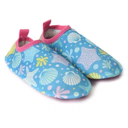 Mi Arcus Seamless Starfish & Shell Printed Booties - Blue-picture-16