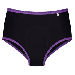 SuperBottoms Maxabsorb Bamboo Cotton Solid Stain Proof 8Hr Absorbent Period Panty - Black-picture-16
