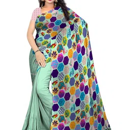 SHIVAM FABRICS Poly Georgette Designer Saree-picture-13