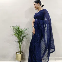 CLEMIRA Pure Georgette Saree image 2