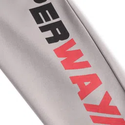 Pine Kids Knit Full Length Lounge Pant with Text Print - Grey image 4