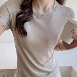 outzidr Slim Fit Round Neck Casual T-Shirt-picture-10