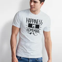 Seekbuylove Men Bio Finish Typography Printed Pure Cotton T-shirt-picture-11