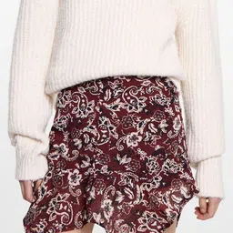 MANGO Printed Asymmetric Mini Skirt-picture-5
