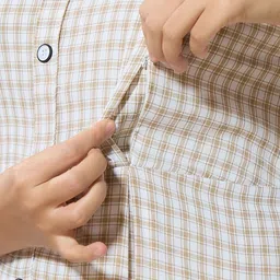 EASY MOM Checked Maternity A-Line Midi Dress image 2