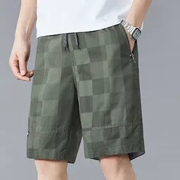 StyleCast x Revolte Men Checked Technology Shorts-picture-38