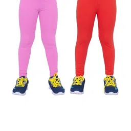 Tik Tok WEARS Girls Pink Churidar Length Leggings-picture-3