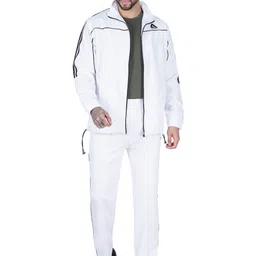GOTO SPORTS Striped Mock Collar Mid-Rise Tracksuit-picture-22