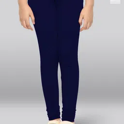 LYRA Girls Pack Of 2 Cotton Ankle-Length Leggings-image-79