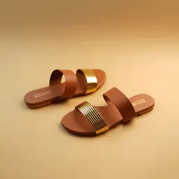 Ozuri Women Embellished Open Toe Flats image 3