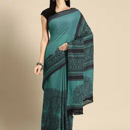 BUTA BUTI Floral Printed Pure Cotton Saree-picture-19
