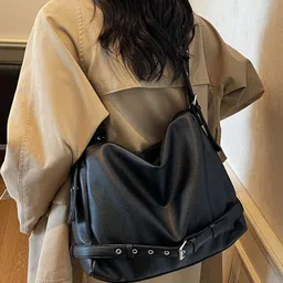 StyleCast x Revolte Women Textured Bucket Shoulder Bag image 5